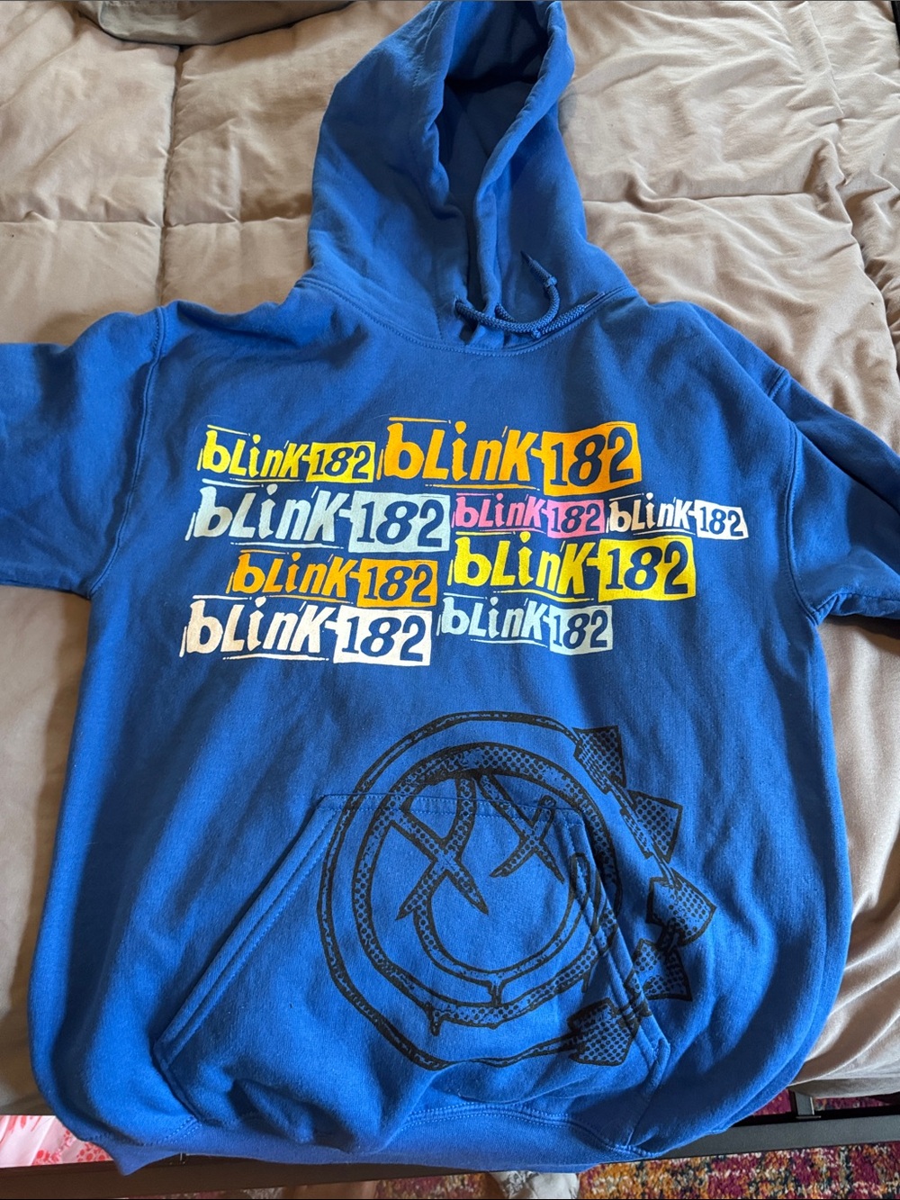 Blink 182' Blue Logo Hoodie